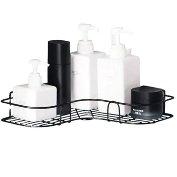 Wall Corner Rack | Multipurpose Kitchen & Bathroom Corner Organizer | Metal Wall Mount Storage Rack