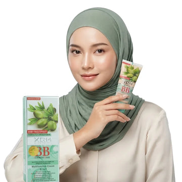 XQM BB Blemish Olive Base Cream | 6-in-1 Multifunction BB Cream with Hyaluronic Acid & Mineral Pigments | SPF 15 | 65ml